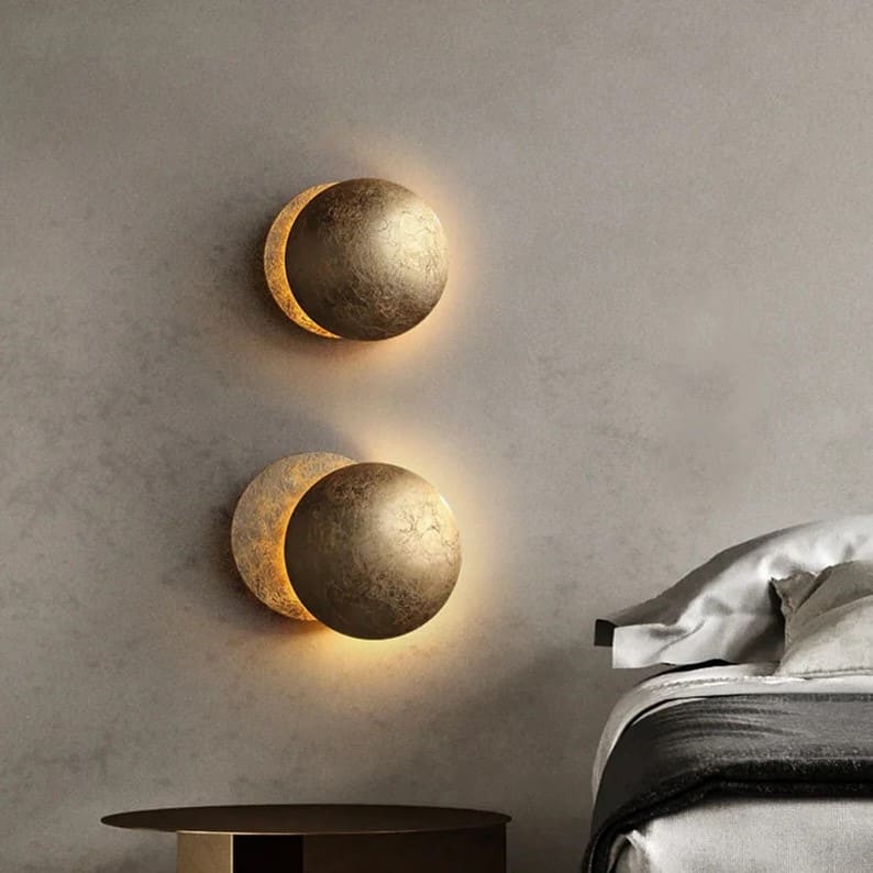 Applique murale LED | Eclipse dorée - Image 3