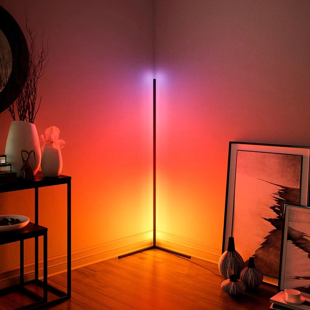 Lampadaire d’angle LED de couleurs - Image 4