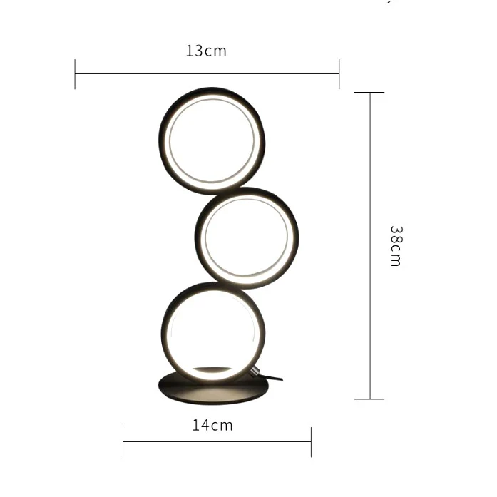 Lampe de bureau cercles à LED - Image 7