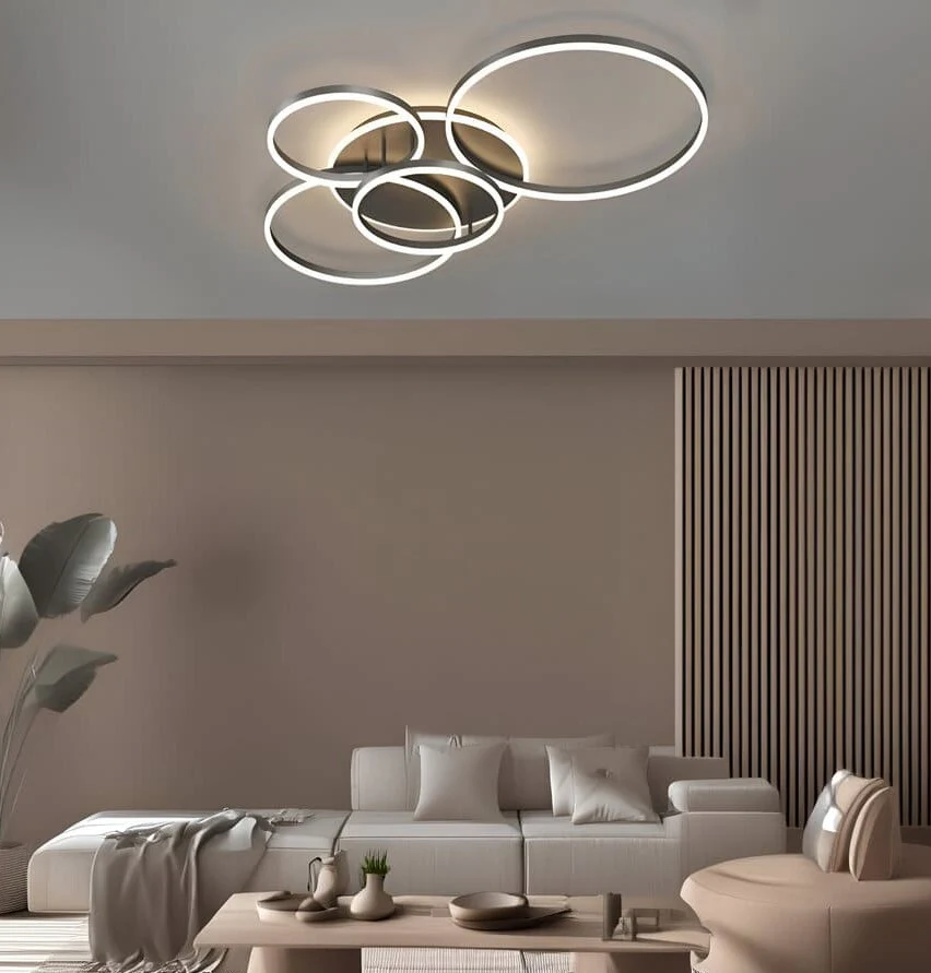 Plafonnier LED Dimmable | Cercles design - Image 3
