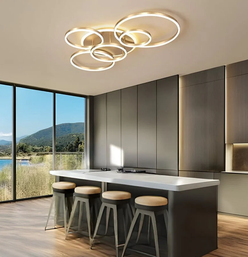 Plafonnier LED Dimmable | Cercles design - Image 9