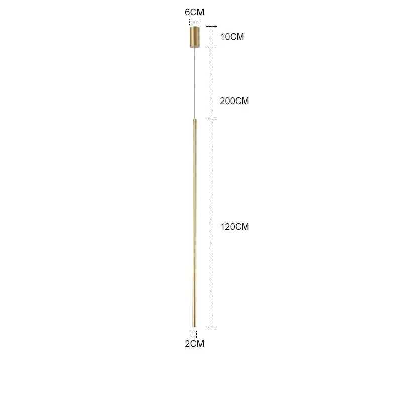 Suspension tube métal noir LED - Image 17